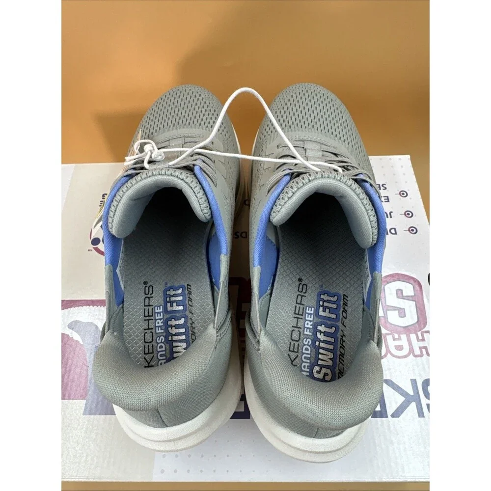 NEW SKECHERS SWIFT FIT HANDS FREE ATHLETIC SNEAKERS SHOES WOMENS 6 Gray